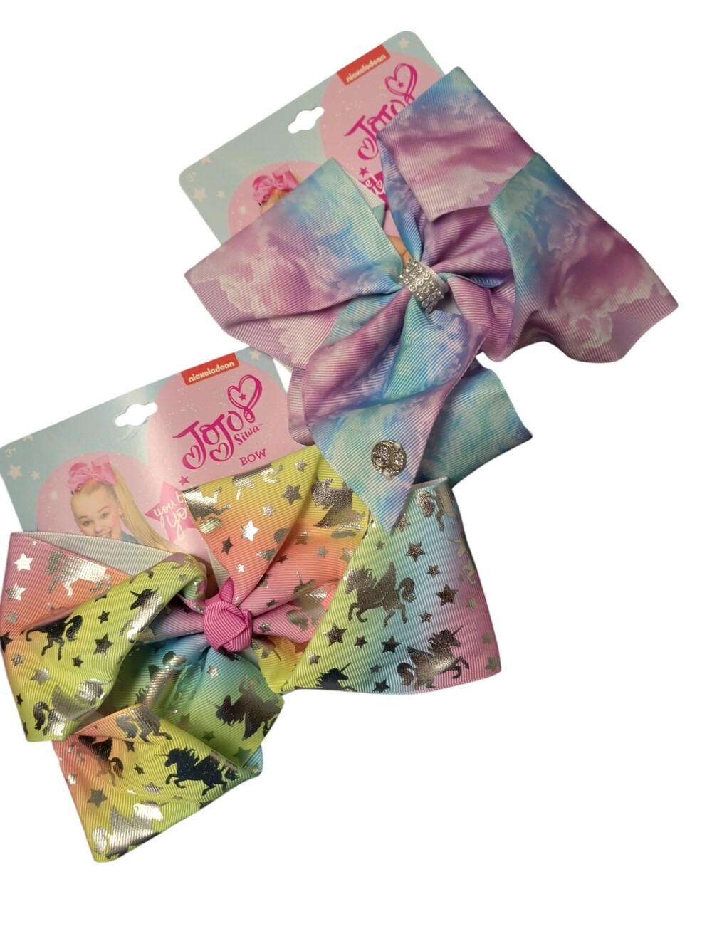 New JoJo Siwa Unicorn Cloud Colorful Big Bow Clips